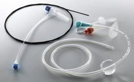 Bộ ống thông Silicone nuôi ăn hõng tràng-thành bụng, có bóng cố định(dạng đầu típ phản quang)